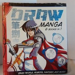 Book Draw Japanese Manga 6 Books In One Reference Notebook Draw People Robots Fantasy And More