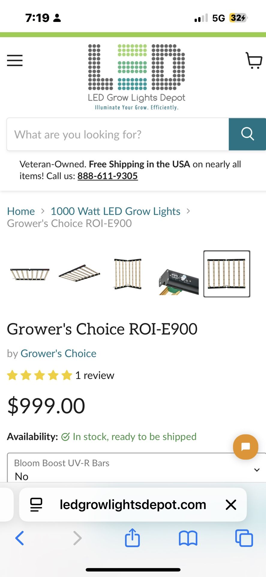 1000 LED Grow Lights
