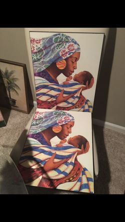 Kissing Mommy Art work Pairs