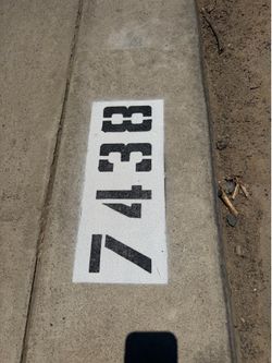 Curb Number/Curb  Address Painting - Youth Entrepreneur Summer Project