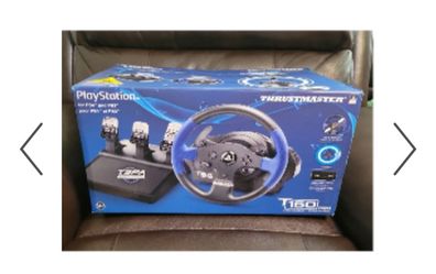 Gaming Desktop And Gaming Wheel With foot Pad