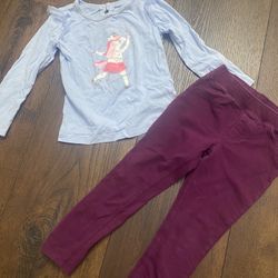 Girls Shirt And Pants Size 5t By Carters #15