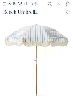 Serena & Lily Beach Umbrella Botanical Green