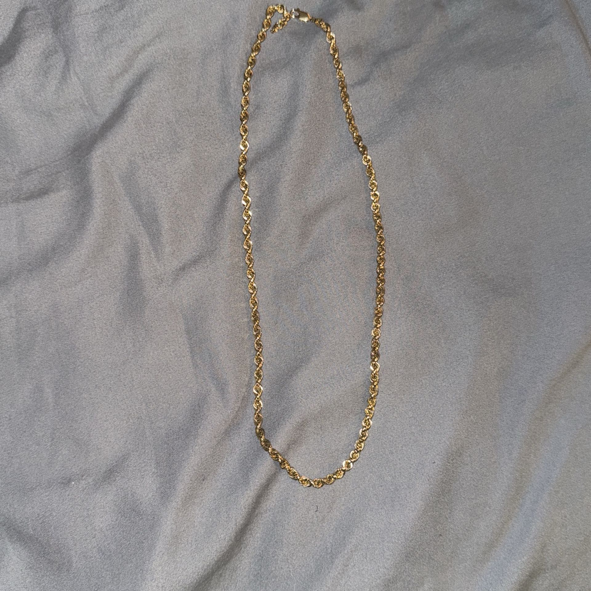 14k Gold 22 inch Rope Chain $600 firm
