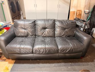Black Leather Couch