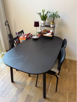 IKEA Black Dining Table & 4 Chairs – $300 OBO – Must Go ASAP