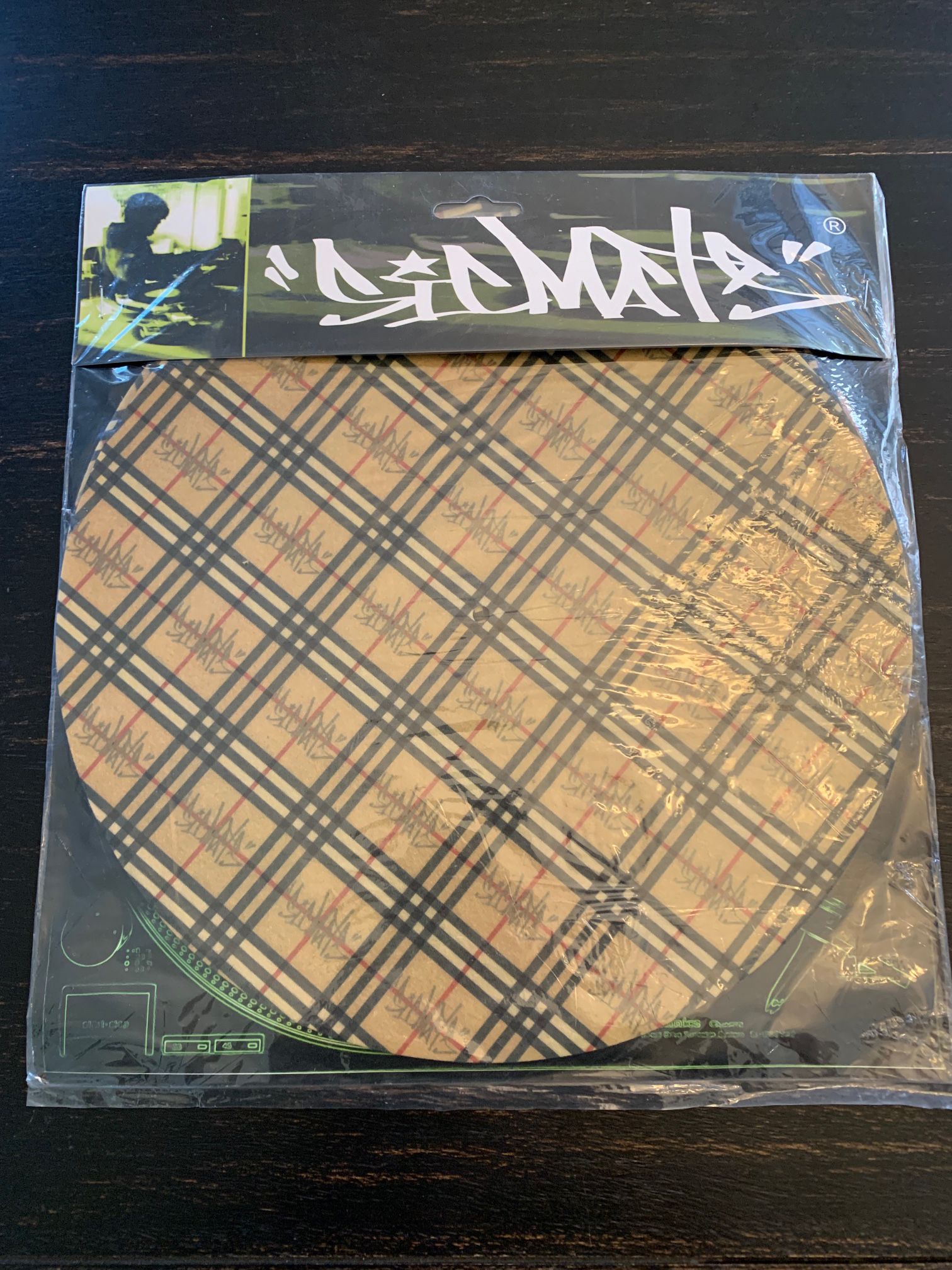NEW Vintage RARE Technics DJ Slipmats Sicmats Iconic Designer Monogram Plaid Flannel Slip Mats Pioneer Gemini