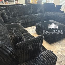 7-Piece Ultra-Oversized Sectional + Ottoman