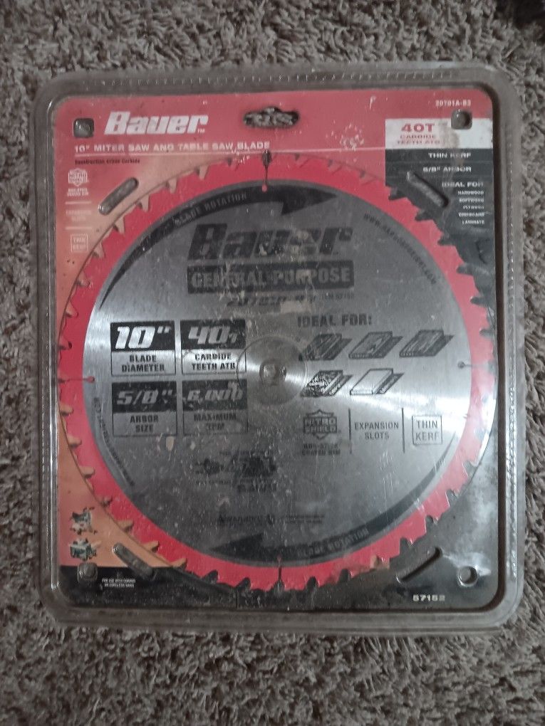 New 10" Inch Blade 40t