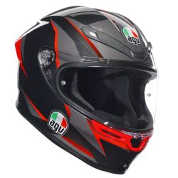 AGV K6S “Slashcut” Gray/Blk/Red XL w/ Sena 60S $900 