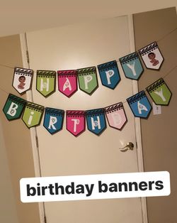 Birthday banners