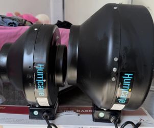 HURRICANE IN LINE FANS- 8”inch & 6”inch. 745CFM.