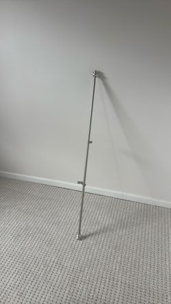 FREE – Silver Adjustable Curtain Rod with Finials