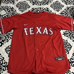 Texas Rangers Red Baseball Jersey