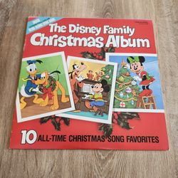 The Disney Family Christmas Album Vinyl LP 1981 Mickey Mouse Donald Duck W/Lyric