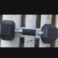🔥 Single CAP 10 lb Dumbbell Hex 10 Lbs Weight 🔥