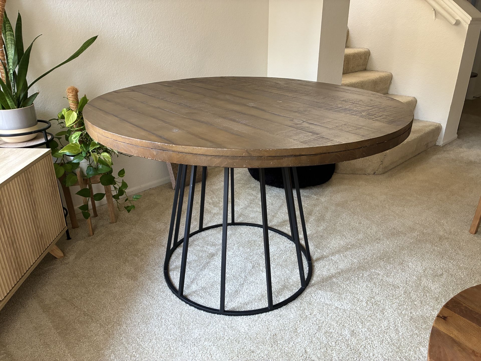 Round Wood Dining Table