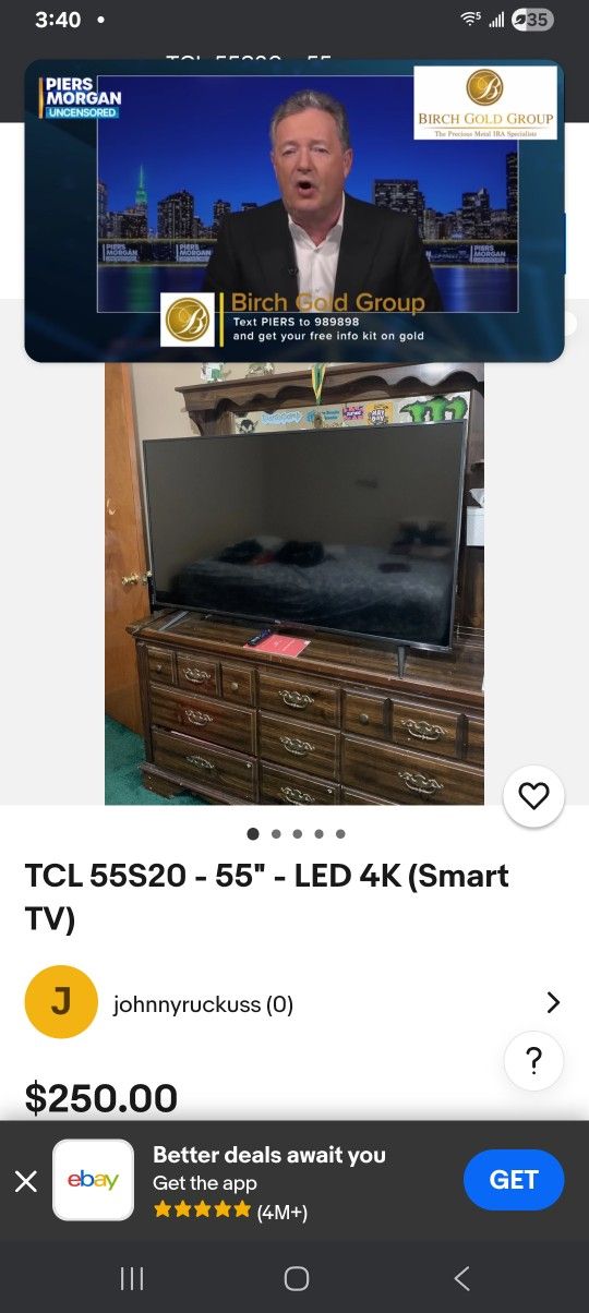 Broken 55-inch TCL TV!!!