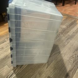 Clear storage bin 
