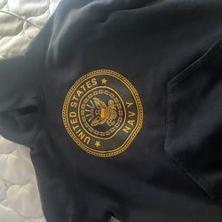 NAVY Hoodie Size Large