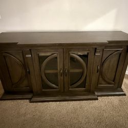 Solid Wood Costco Sideboard / TV Console – Heavy, High Quality
