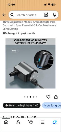 Kesoci intelligent car air diffuser