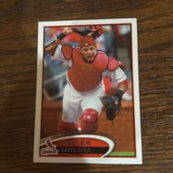 Yadier Molina St. Louis Cardinals card
