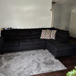 Black L Shaped Sectional 