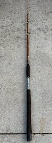 🎣 Vintage USA-Made SABRE Conventional Rod (CA 2710C) – Original Carson, CA Factory Stamp!
