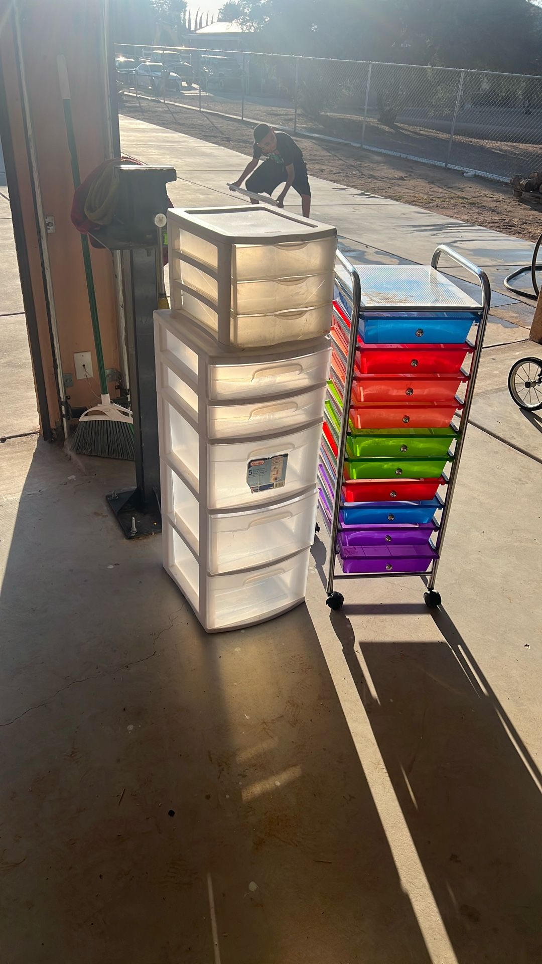 Plastic Drawers, 10 Drawers Different Colors Drawers, Sterilitye 5 Drawers