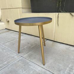 Metal Round End Side Table
