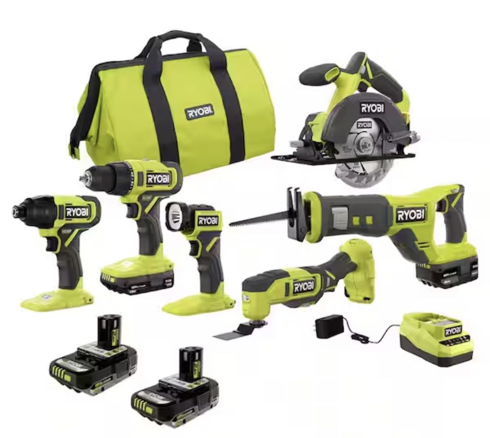 Brand New Ryobi 6 Pc Power Tool Set