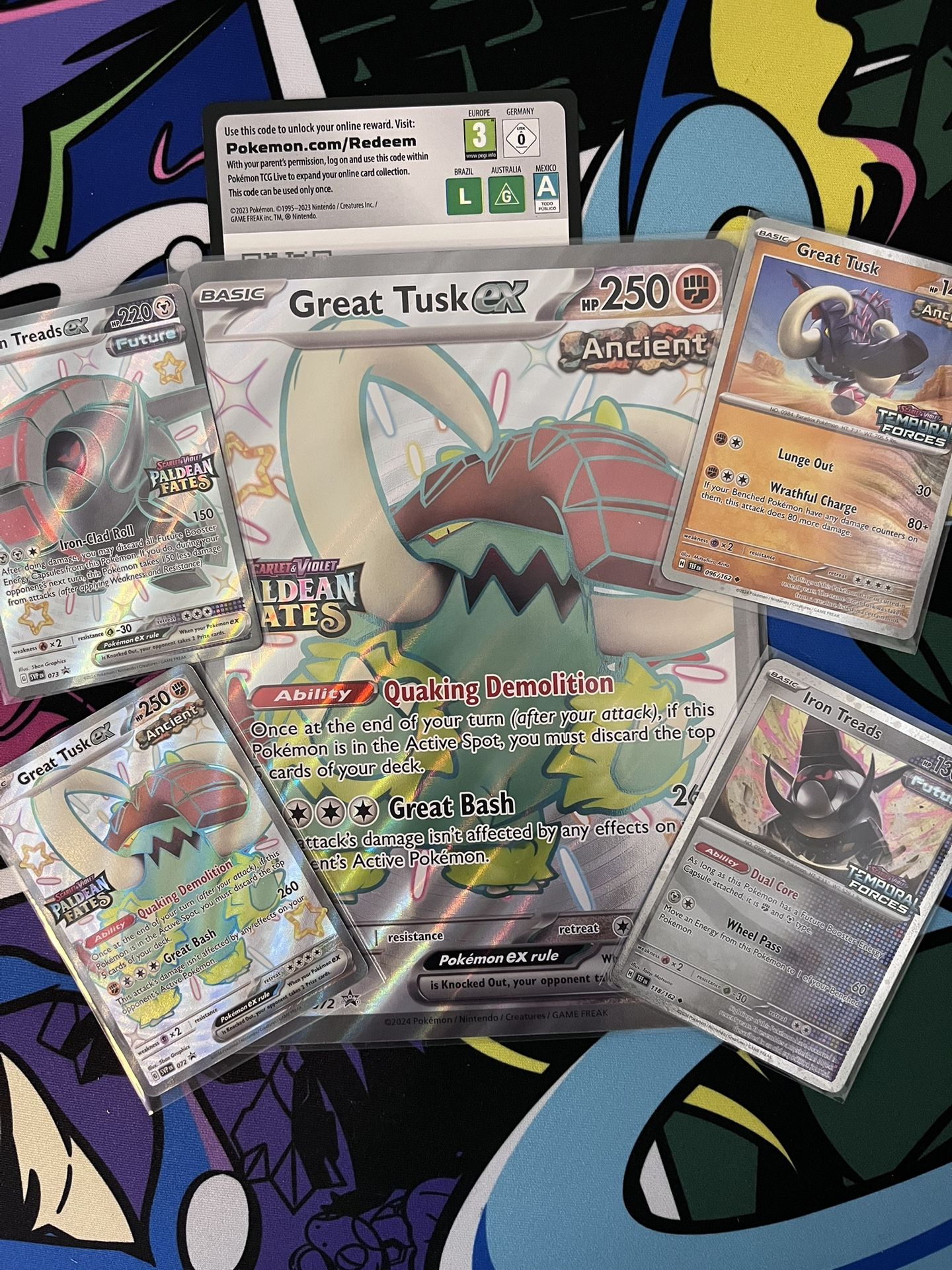 Great Tusk Ex Premium Collection Promos - Pokemon Paldean Fates
