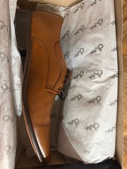 REAL Leather Tan Lace-Up Dress Boot