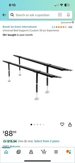 Universal Center Support System For Bed