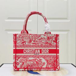 Dior Tote Red Lady Bag New