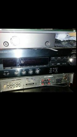 Yamaha stereo receiver, 5 cd player
