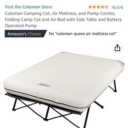 Brand New  Coleman queen size air, mattress, 