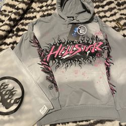 Hellstar Future Flame Hoodie 'Grey