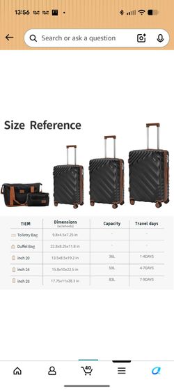 Unused 24 inch roller suitcase