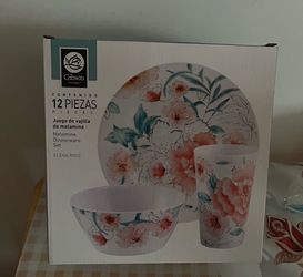 Gibson Elena Rose Melanie Dinnerware Set -12pieces