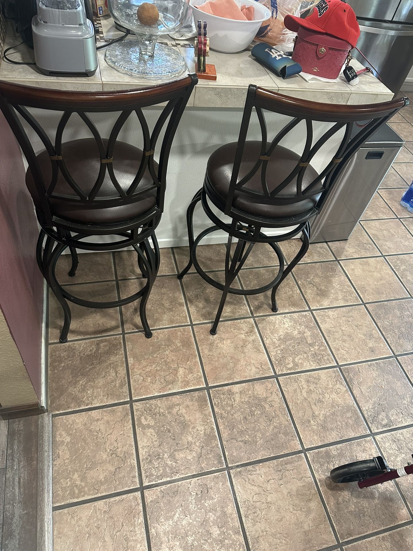 2 Swing Stool Chairs