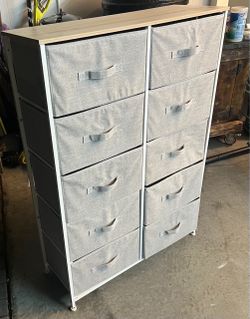 10-Drawer Fabric Storage Dresser