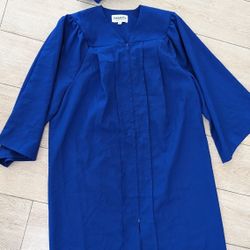 Graduation gown and cap color Royal Blue
 5'-5'2"