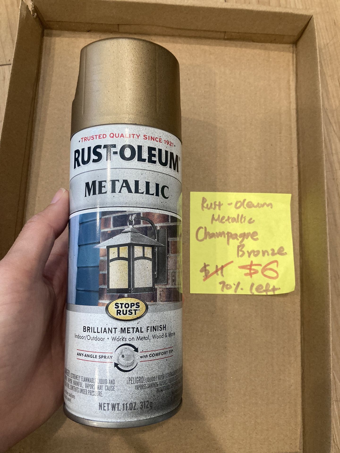 Rust-Oleum Metallic Champagne Bronze Spray Paint