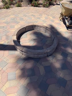 Solid concrete planter ring, previously used as part of a decorative fountain. diameter: 49’’
