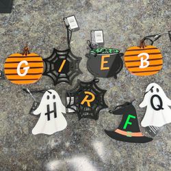 Ashland Halloween Monogram Ornaments – Set of 8