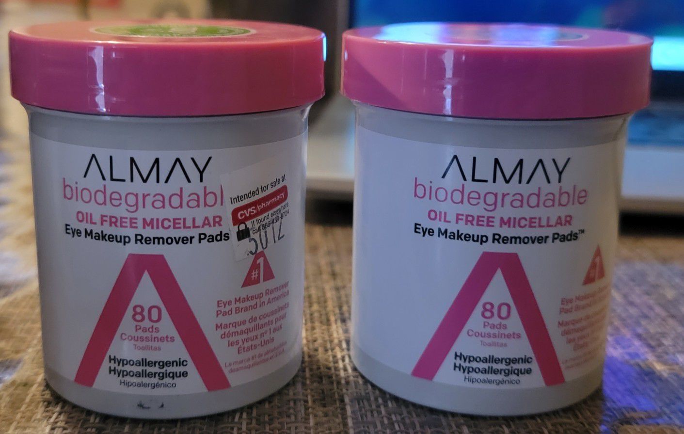 Eye Makeup Remover Pads ALMAY $5.00 EACH