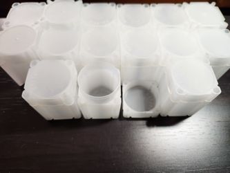 Square Archival Plastic Coin Tubes Lot Of 15