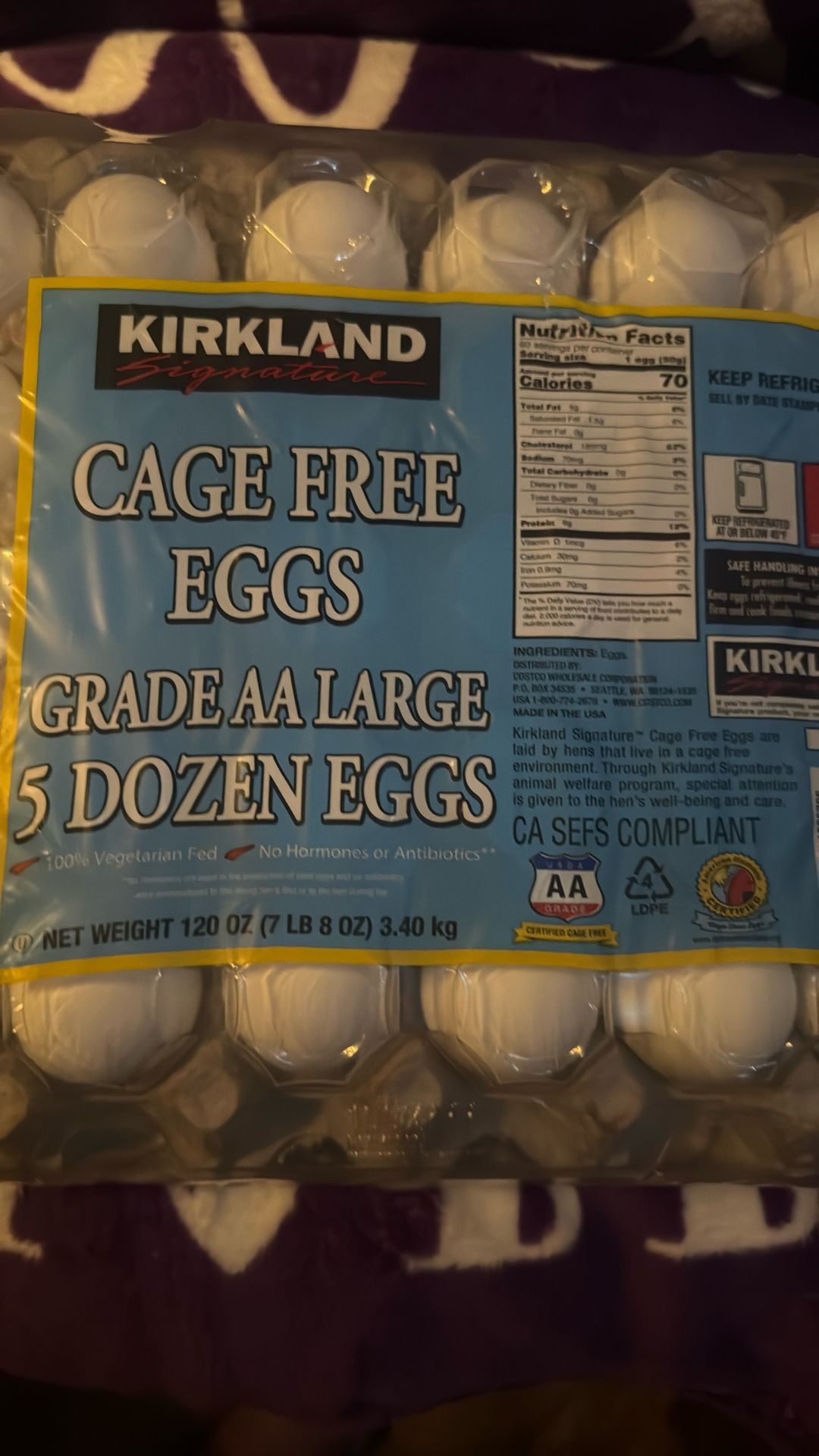 $$create a large five dozen eggs